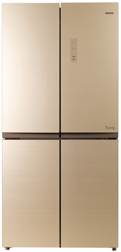 Многокамерный холодильник Centek CT-1756 NF Beige Glass No frost, бежевый фото 1
