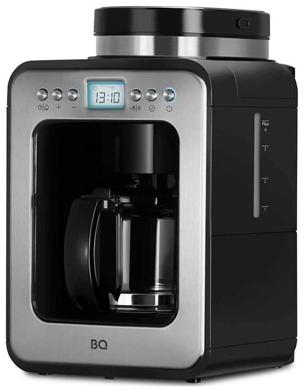 Капельная кофеварка со встроенной кофемолкой BQ CM7001 Стальной-Черный фото 2