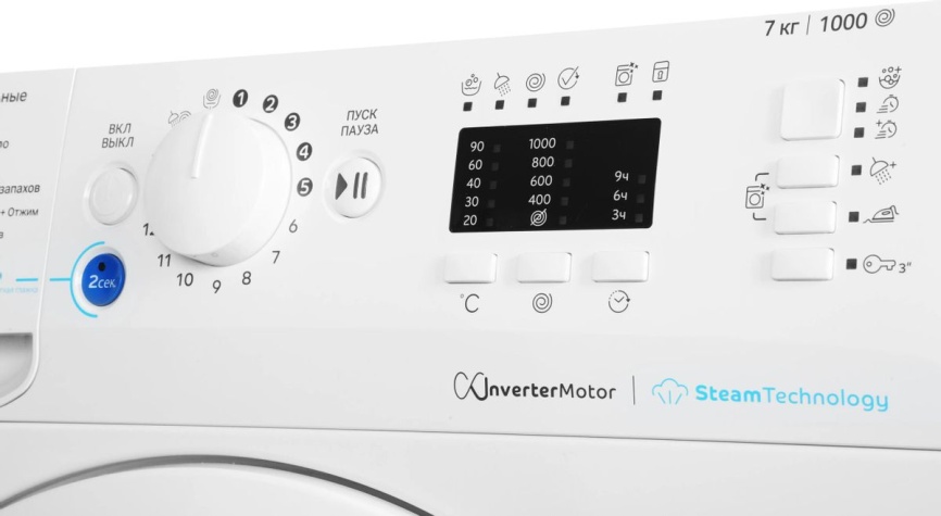 Стиральная машина Indesit BWSA 7109 WWV RU 7 кг, белый фото 6