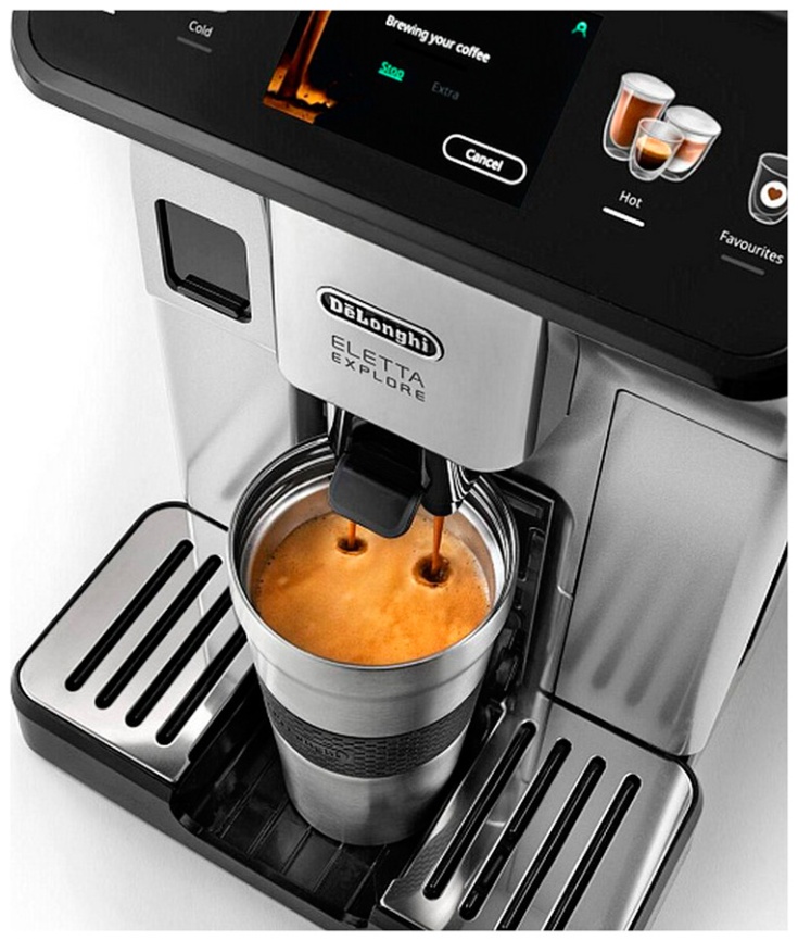 Кофемашина автоматическая De’Longhi ECAM450.55.S, дисплей, 19 бар фото 3