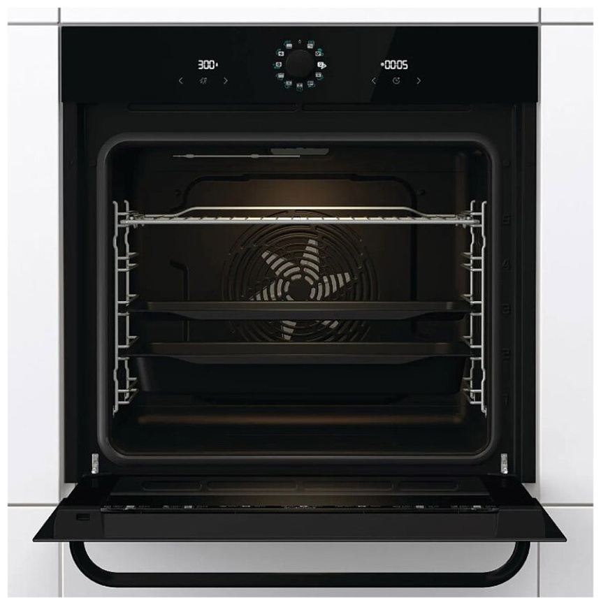 Электрический духовой шкаф Gorenje BOS67371SYB 59 см, 77 л, гриль и конвекция, черный фото 2