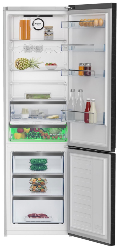 Двухкамерный холодильник Beko B5RCNK403ZWB No frost, черный фото 2
