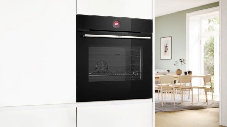 Электрический духовой шкаф Bosch HBG7341B1 59 см, 71 л, гриль и конвекция, черный фото 2