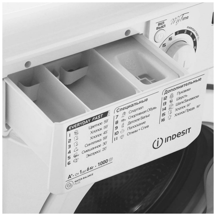 Стиральная машина Indesit MSD 615 автомат 6 кг, белый фото 5