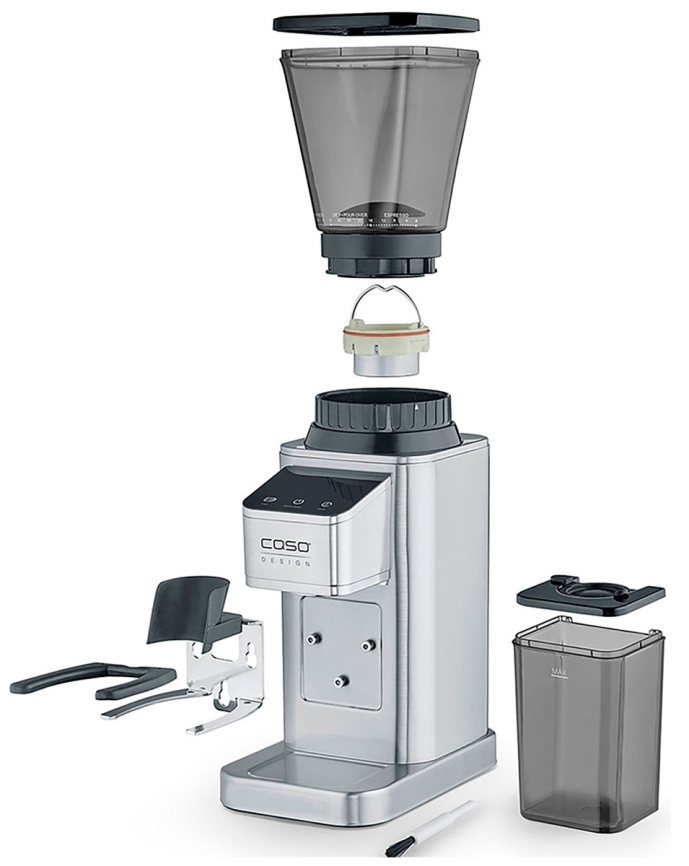 Кофемолка Caso BaristaChef Inox, 48 уровней помола, нержавеющая сталь фото 5