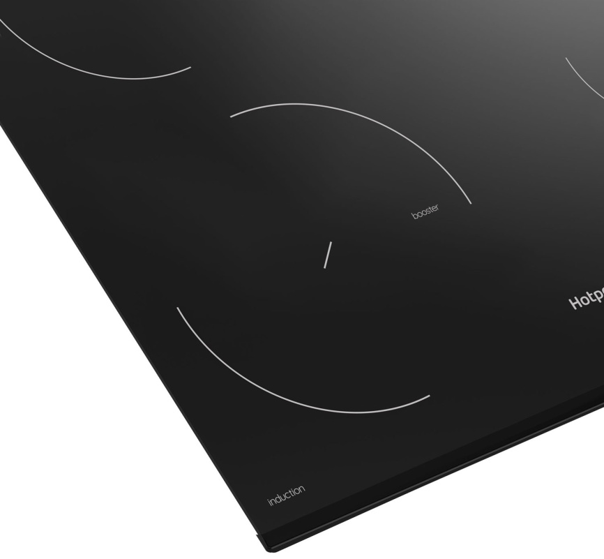 Электрическая варочная панель Hotpoint HB 2560S BF 59 см, 4 конфорки стеклокерамика, черный фото 5