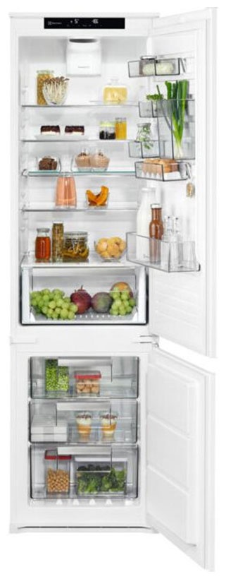 Встраиваемый двухкамерный холодильник Electrolux ENS8TE19S No frost, белый фото 1