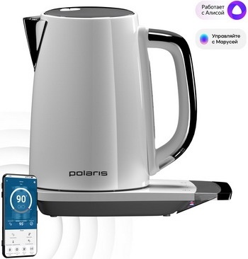 Чайник электрический Polaris PWK 1755CAD WIFI IQ Home белый фото 1