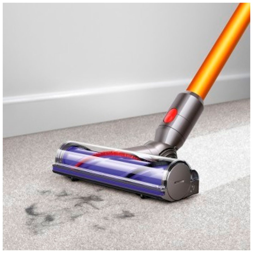 Беспроводной вертикальный пылесос Dyson V8 Absolute SV25 в цвете Silver/Yellow фото 2