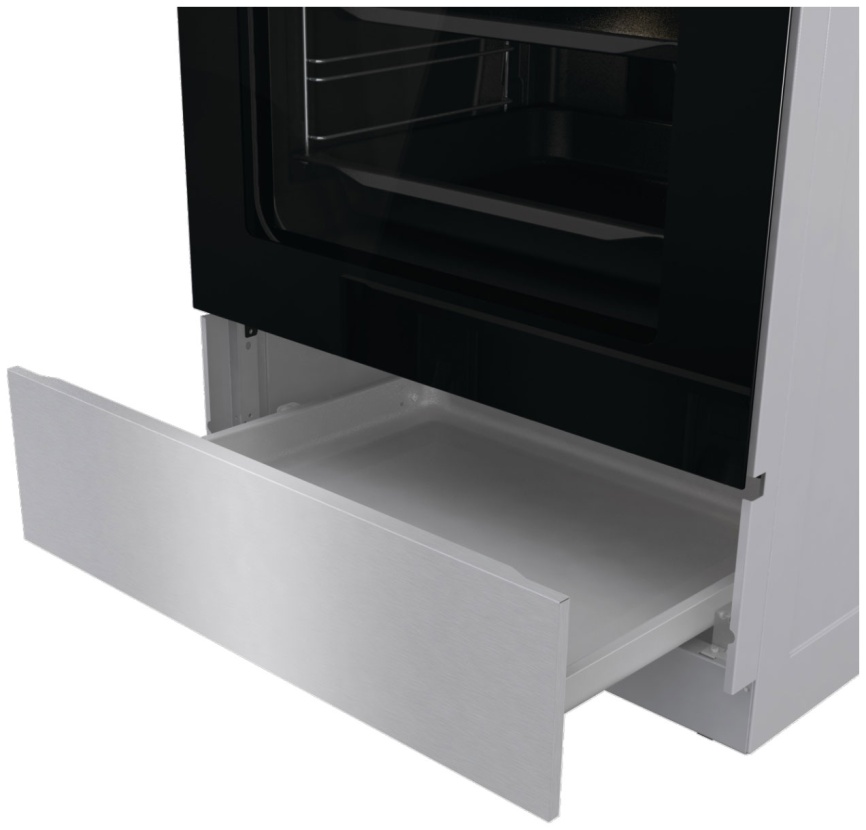 Электроплита Gorenje GECS6C70XC 60 см, 4 конфорки, серебристый фото 6