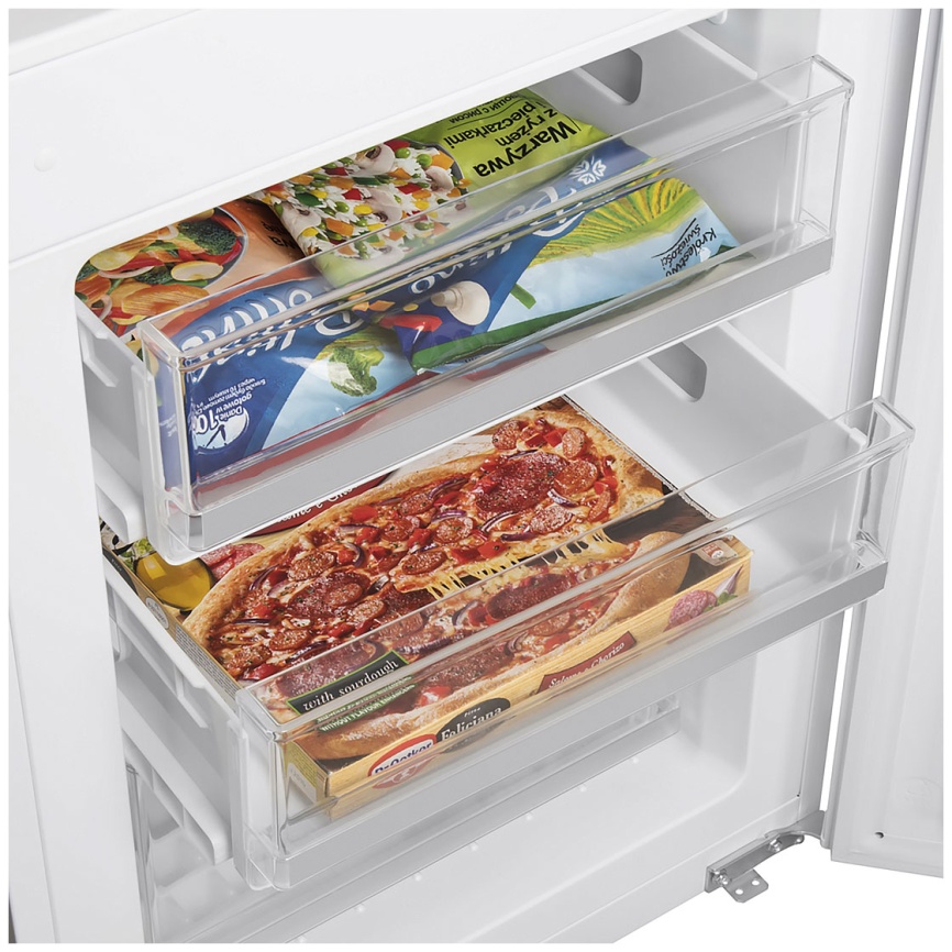 Встраиваемый двухкамерный холодильник Homsair FB177SW Inverter, белый фото 7