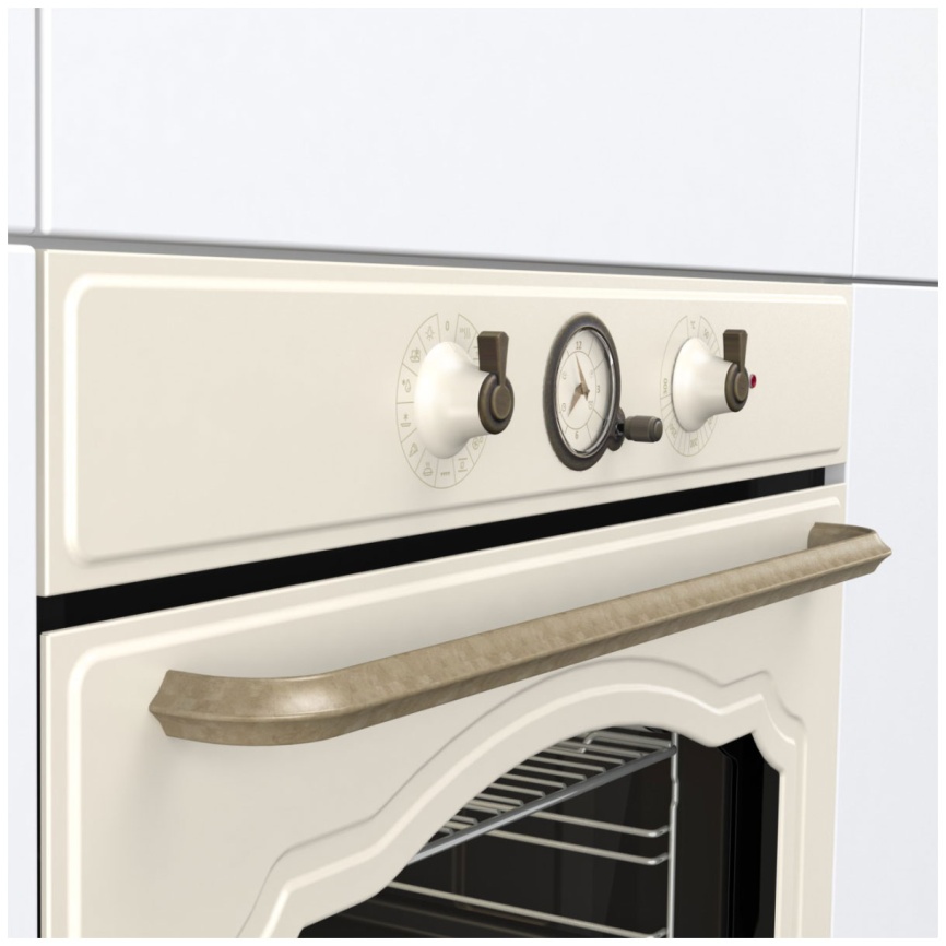 Электрический духовой шкаф Gorenje BOS67371CLI 59 см, 77 л гриль конвекция, бежевый фото 7