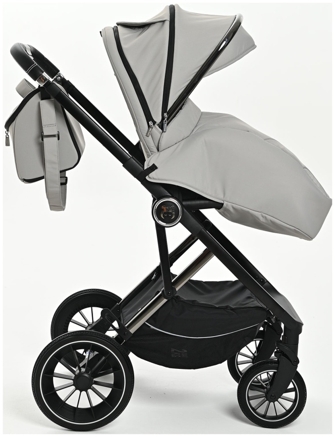  Коляска 2 в 1 Ining Baby KR350 light grey фото 7