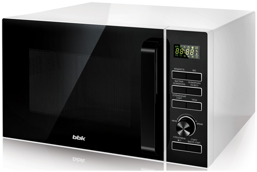 Микроволновая печь - СВЧ BBK 25MWS-970T/WB белый/черный фото 1