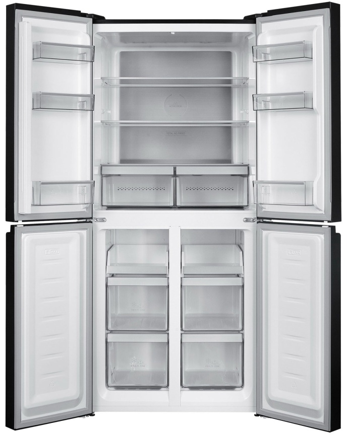 Многокамерный холодильник Hotpoint HFL4 522I XBR No frost, черный фото 3
