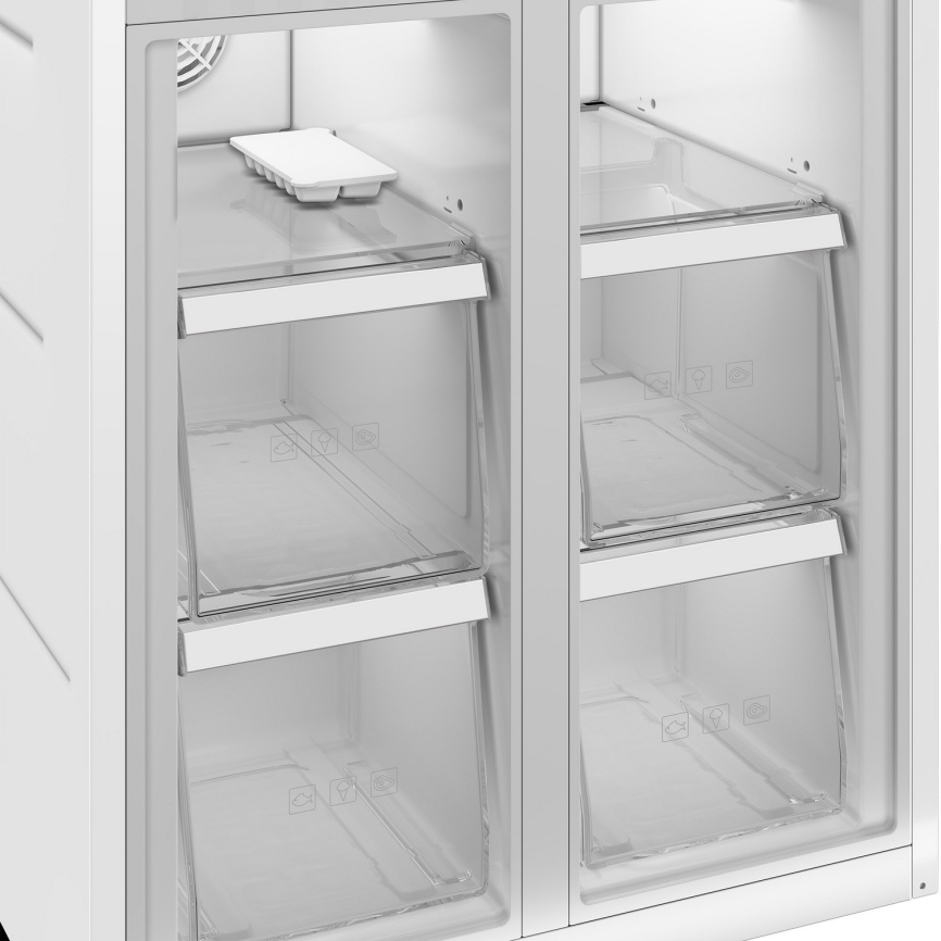 Многокамерный холодильник Hotpoint HFP4 480I X No frost, серебристый фото 10