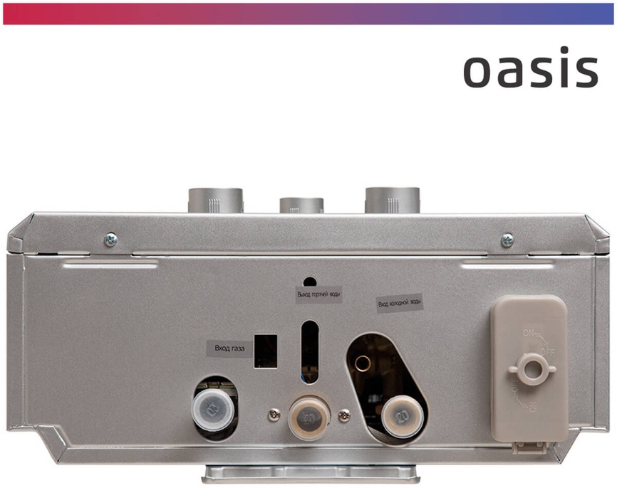 Газовый водонагреватель Oasis OR-24 S стальной фото 4