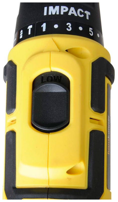 Дрель аккумуляторная Hanskonner HCD1855R 1BatterySystem (2 аккумулятора, кейс) фото 6