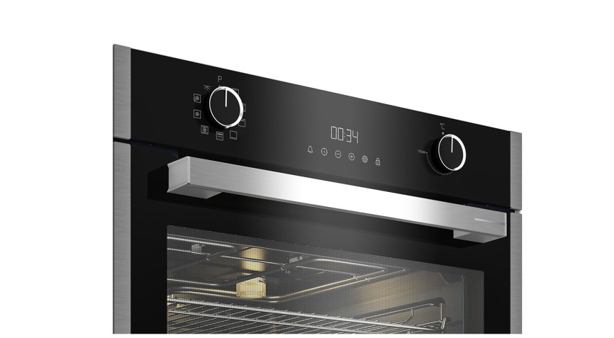 Электрический духовой шкаф Grundig GEBM19300BMP 59 см, 72 л, гриль и конвекция, черный фото 4