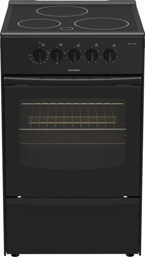 Электроплита Darina 1B EC 331 606 At 50 см, 3 конфорки, антрацит фото 1