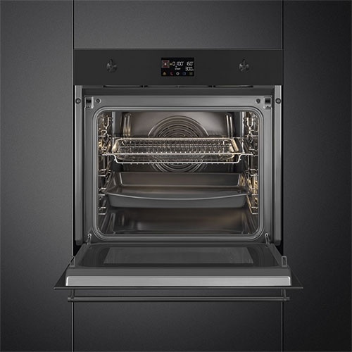 Электрический духовой шкаф Smeg SO6302M2N 59 см, 68 л, гриль и конвекция, черный фото 3