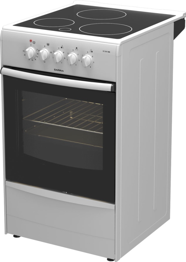 Электроплита Darina 1B EC 331 606 W 50 см, 50 л, 3 конфорки, белый фото 5