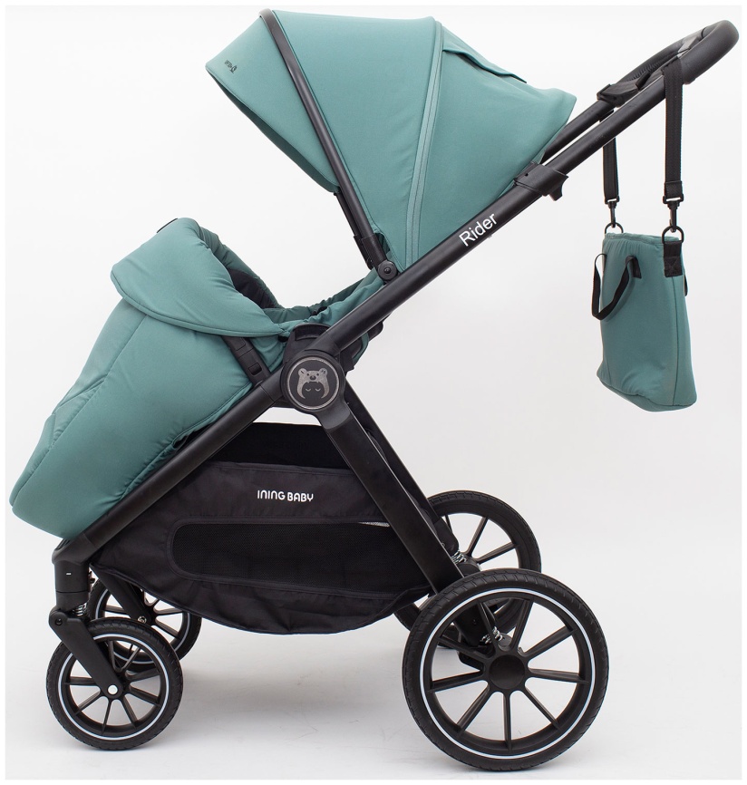 Коляска 2 в 1 Ining Baby KR345 Plus green фото 5