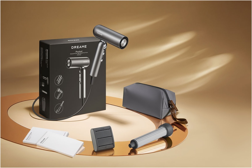 Фен Dreame Hairdryer Pocket AHD51, мощность 1300 Вт, 2 скорости фото 9