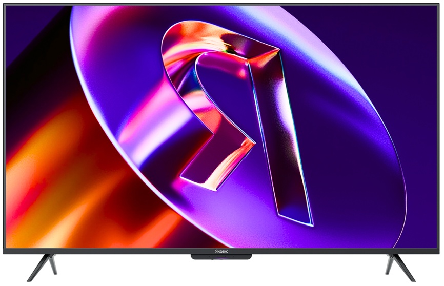 Телевизор Яндекс ТВ Станция Про с Алисой, 65 дюйма, 4K HDR, смарт ТВ, YaOS X, черный фото 1