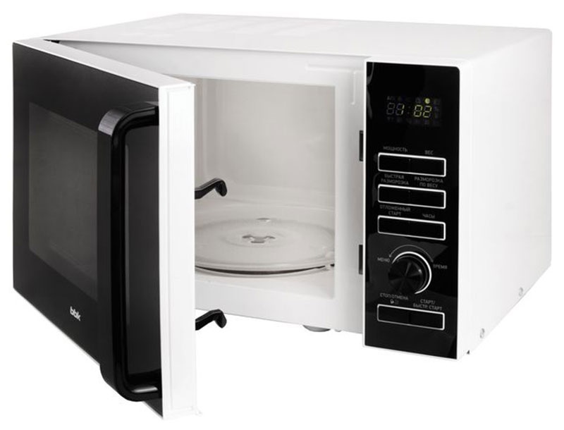 Микроволновая печь - СВЧ BBK 25MWS-970T/WB белый/черный фото 2