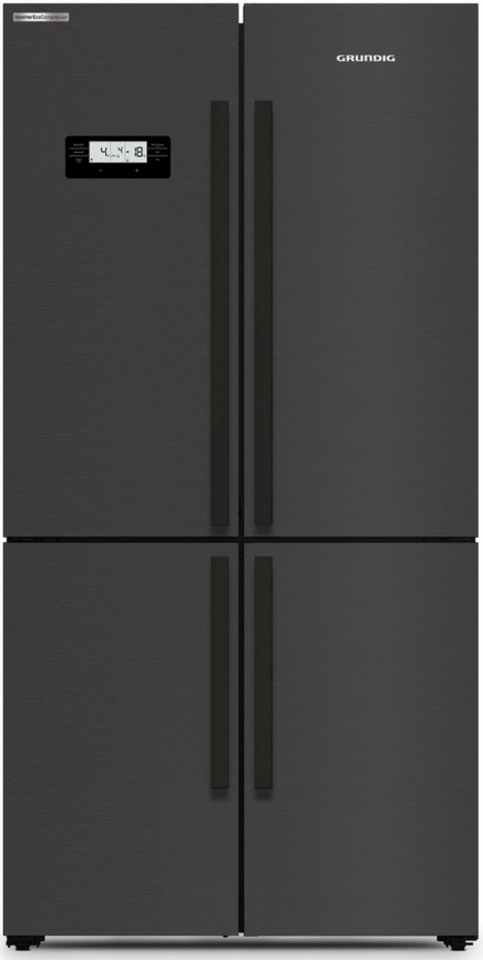 Многокамерный холодильник Grundig GQN20130LXBR No frost, серый фото 1