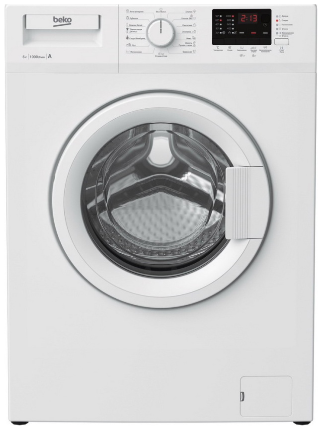 Стиральная машина Beko WRE 55 P2 BWW 5 кг, белый фото 1