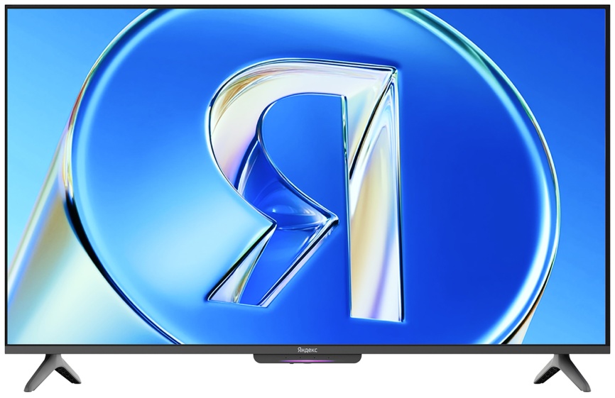 Телевизор Яндекс ТВ Станция Бейсик с Алисой, 65 дюйма, 4K HDR, смарт ТВ, YaOS X, черный фото 1