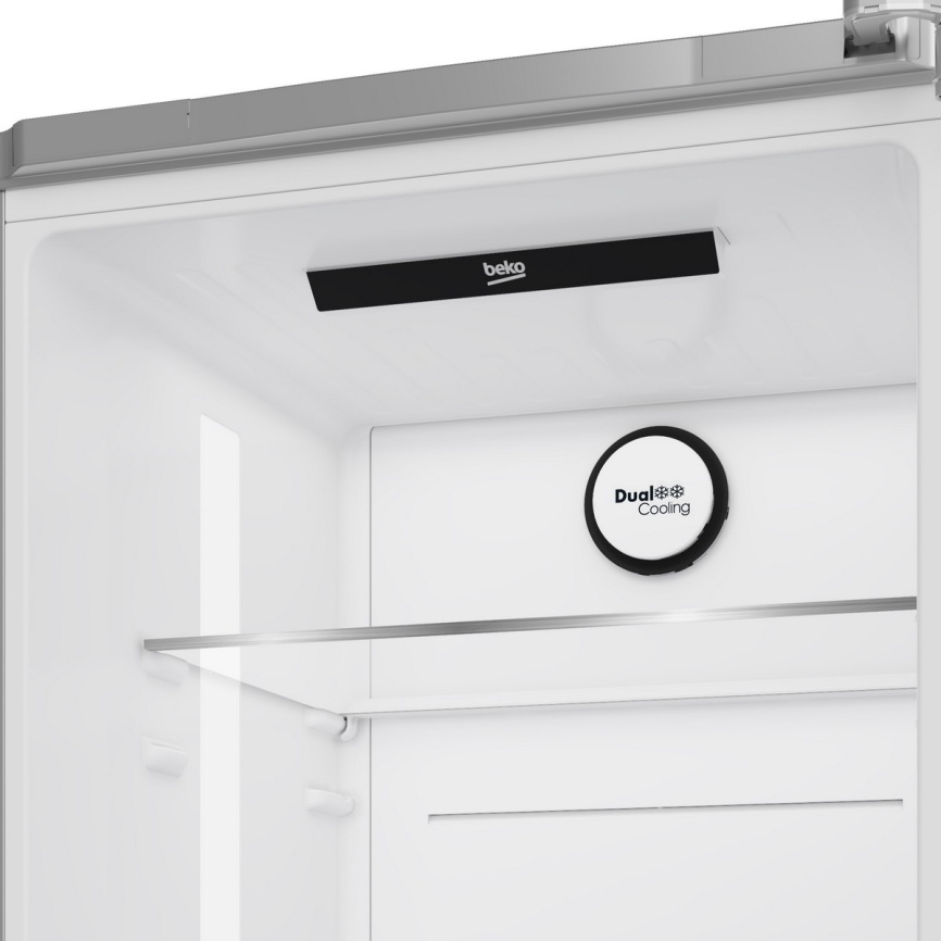 Двухкамерный холодильник Beko B3RCNK362HX No frost, серый металлик фото 10