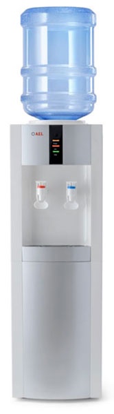 Кулер для воды напольный AEL LD-AEL-47c white/silver с шкафчиком фото 3