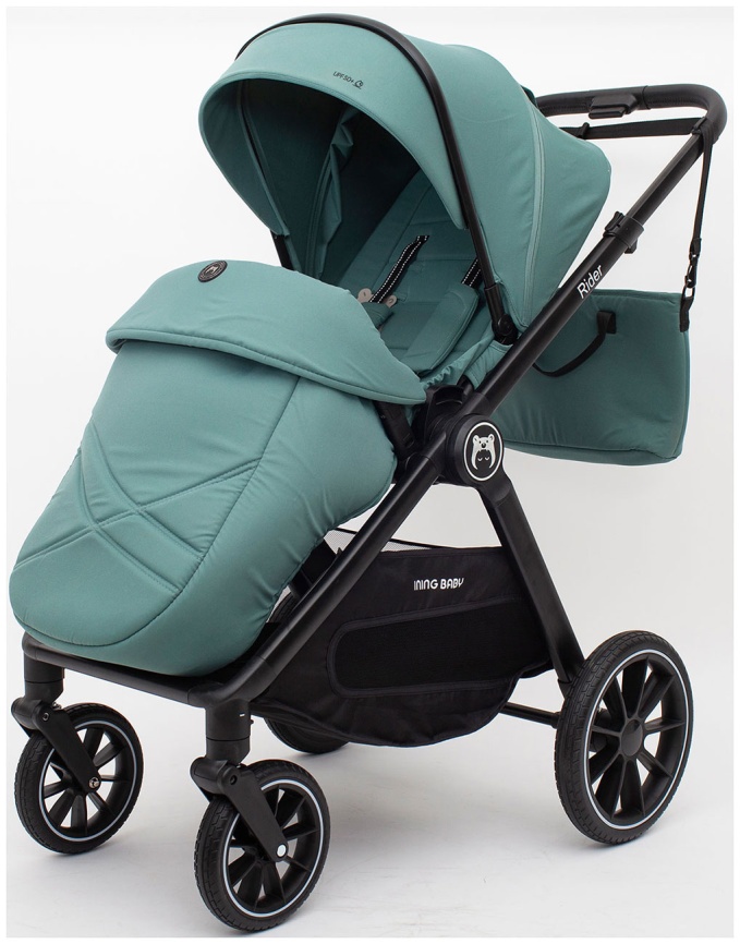 Коляска 2 в 1 Ining Baby KR345 Plus green фото 1