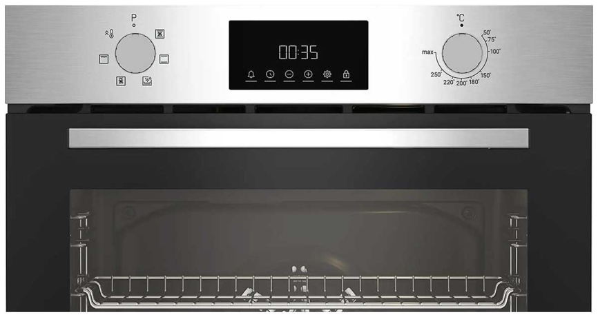 Электрический духовой шкаф Indesit IFE 3644 J IX 59 см, 72 л гриль конвекция, серебристый фото 2