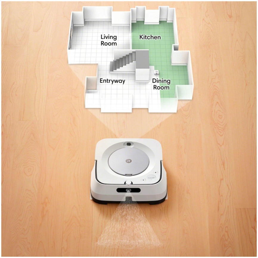 Робот-пылесос iRobot Braava Jet M6 для влажной уборки (белый) фото 6