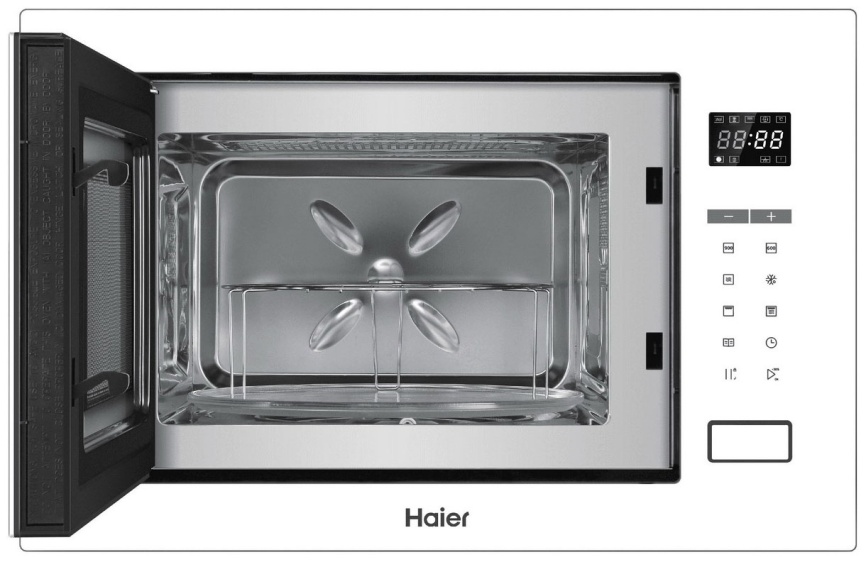 Встраиваемая микроволновая печь СВЧ Haier HMX-BTG259W фото 2