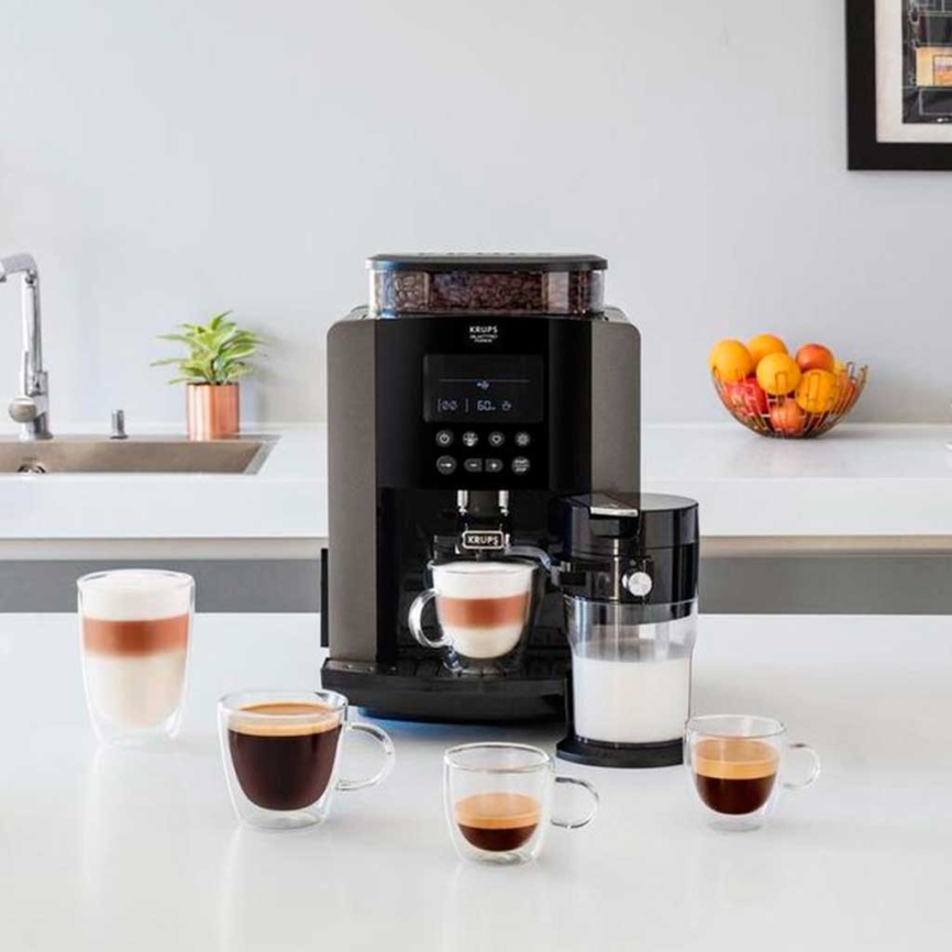 Кофемашина автоматическая Krups Arabica EA819E10 черный фото 9