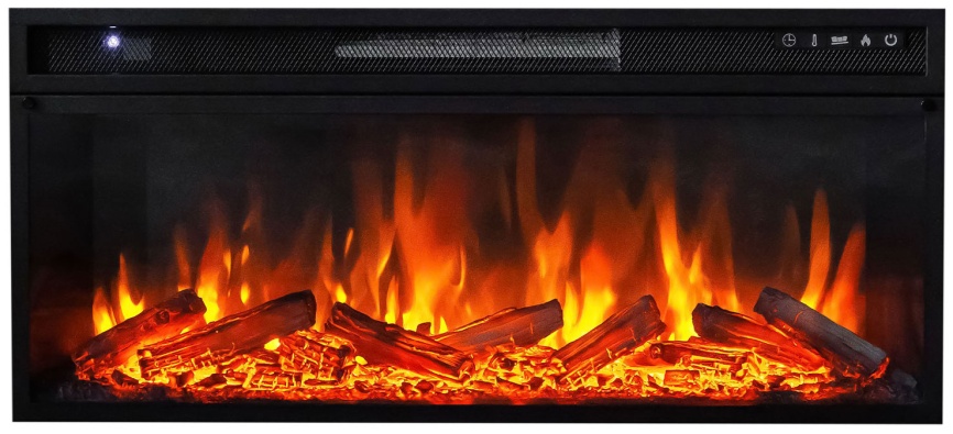 Каминокомплект Royal Flame Bergen (Разборный) Белый с черным с очагом Vision 42 LOG LED фото 4