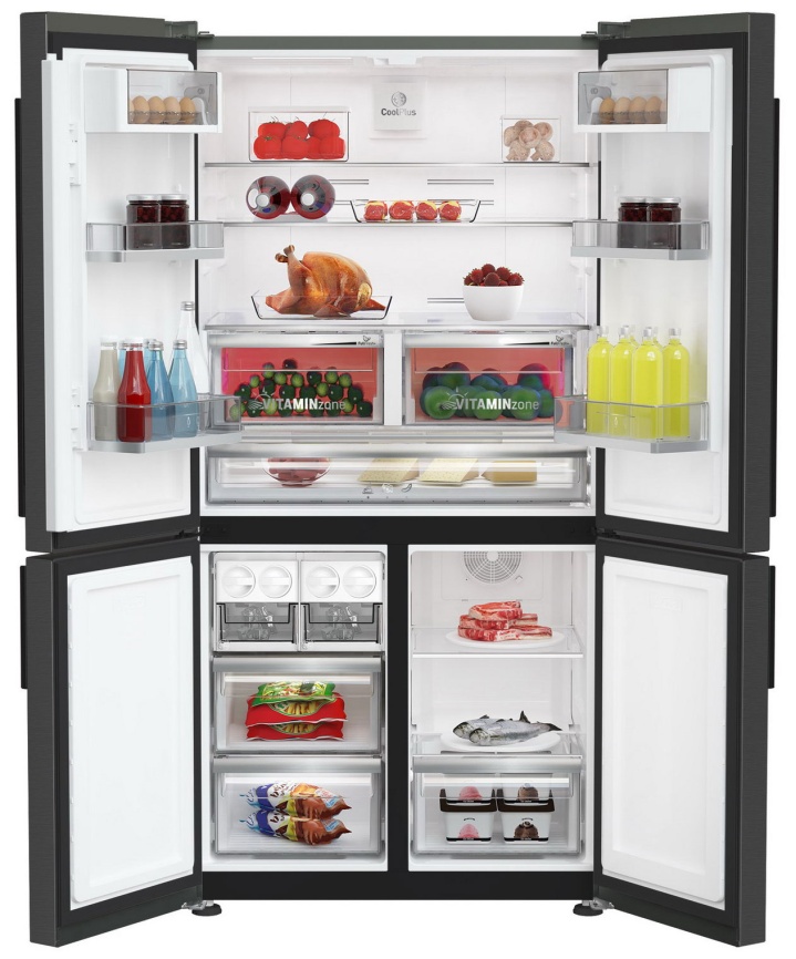 Многокамерный холодильник Grundig GQN20130LXBR No frost, серый фото 3