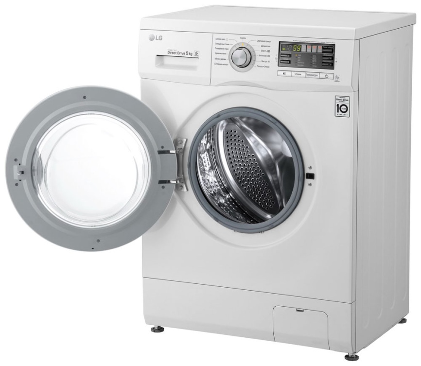 Стиральная машина LG F10B8LD7 5 кг, белый фото 2
