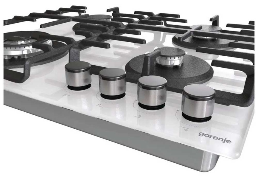 Газовая варочная панель Gorenje GTW642SYW 60 см, 4 конфорки электроподжиг газконтроль, белый фото 4