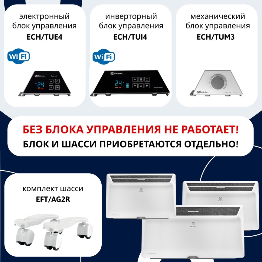 Модуль отопительный электрического конвектора Electrolux Air Gate Transformer ECH/AG2-2500 T фото 9
