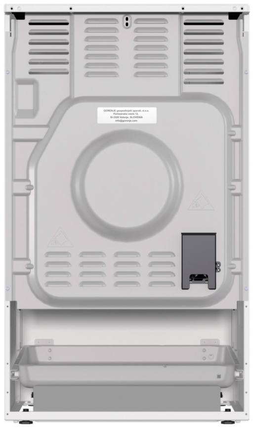 Электроплита Gorenje GEC5A12WG-B 50 см, 4 конфорки, белый фото 4