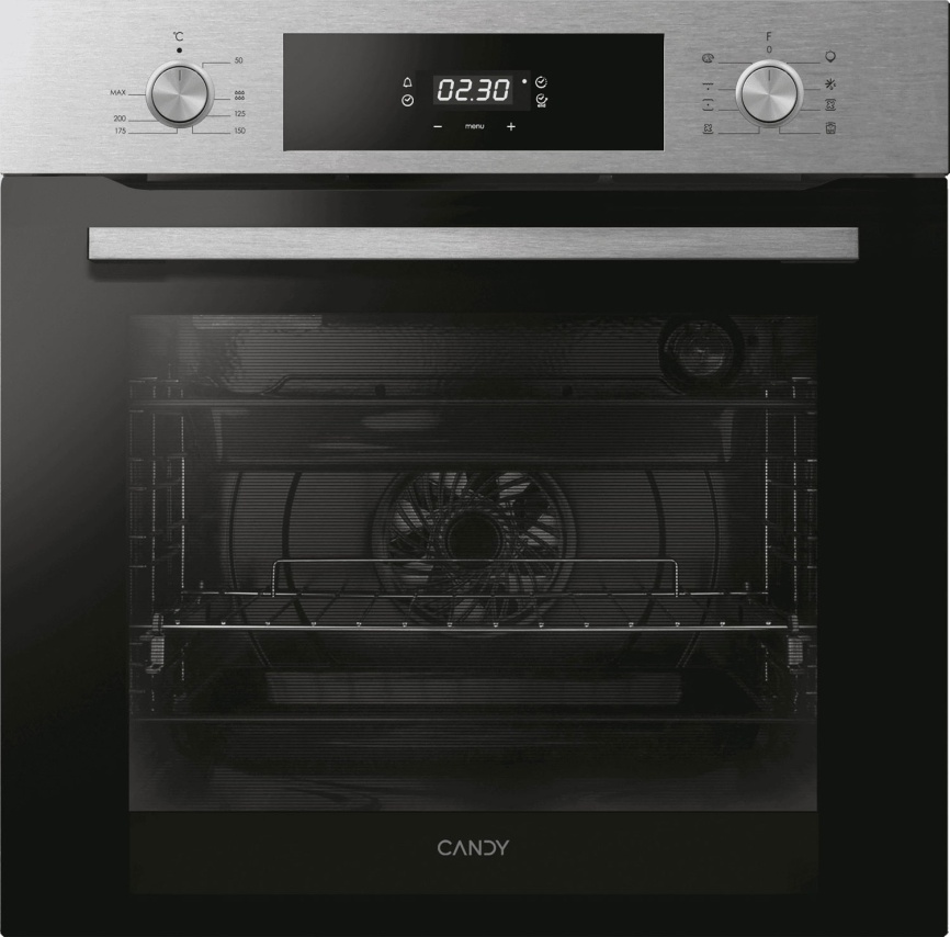 Электрический духовой шкаф Candy COS625XBL 59 см, 70 л гриль конвекция, серебристый фото 1