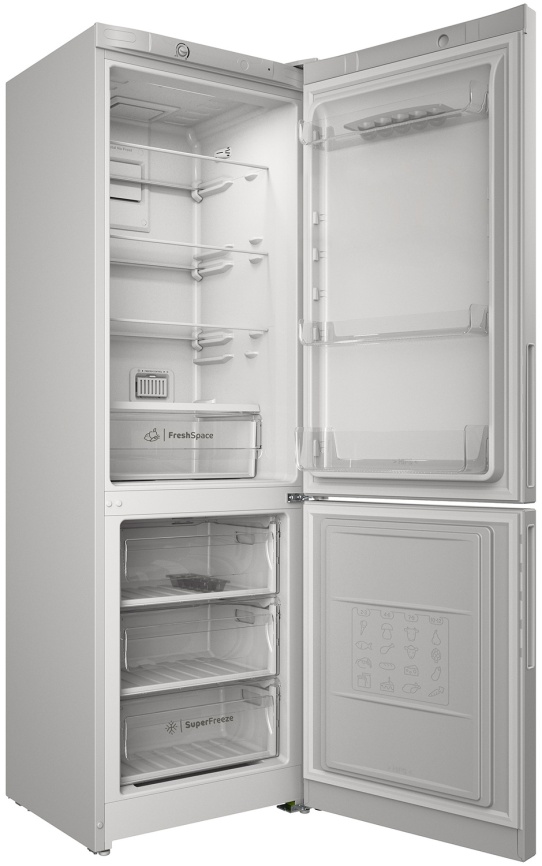 Двухкамерный холодильник Indesit ITR 4180 W No frost, ускоренная заморозка, белый фото 2